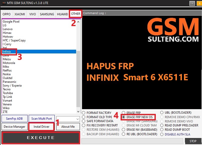 FRP Infinix Smart 6 X6511E