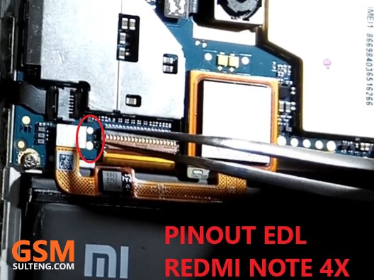 Pinout EDL Redmi Note 4x