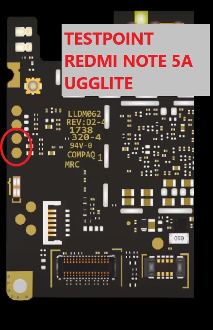 Testpoint EDL Redmi Note 5A Ugglite