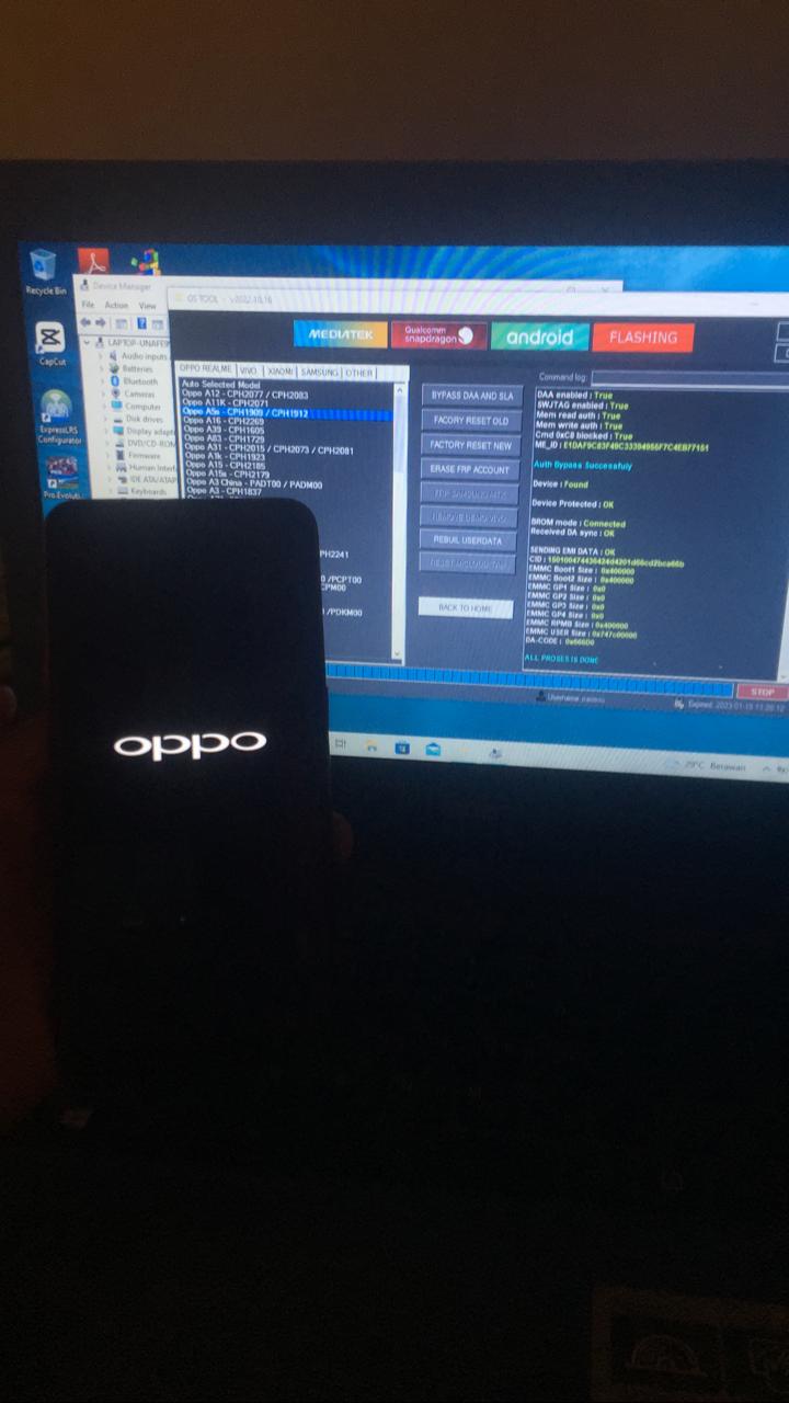 Oppo A5s Pola Done