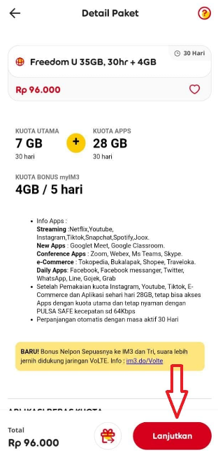 7GB Unlimited Indosat